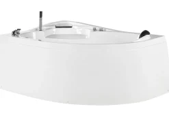 Hjørne-boblebad med LED NEIVA Højrevendt 150 x 100 cm Hvid