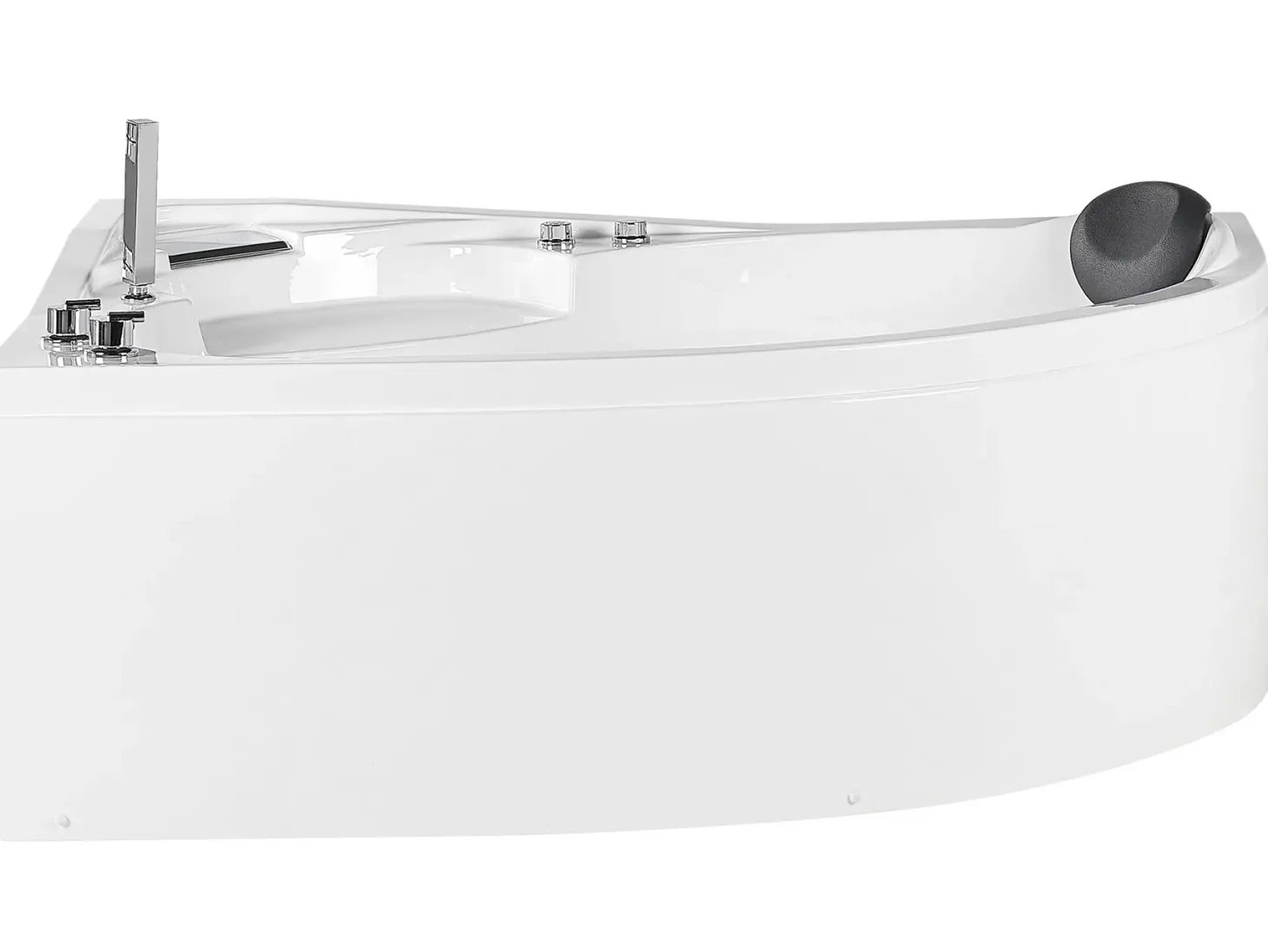 Hjørne-boblebad med LED NEIVA Højrevendt 150 x 100 cm Hvid