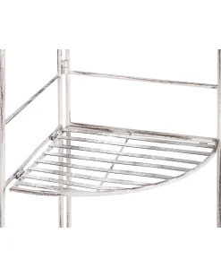Hjørnereol BIELLA Metal 158 cm 35 cm Hvid
