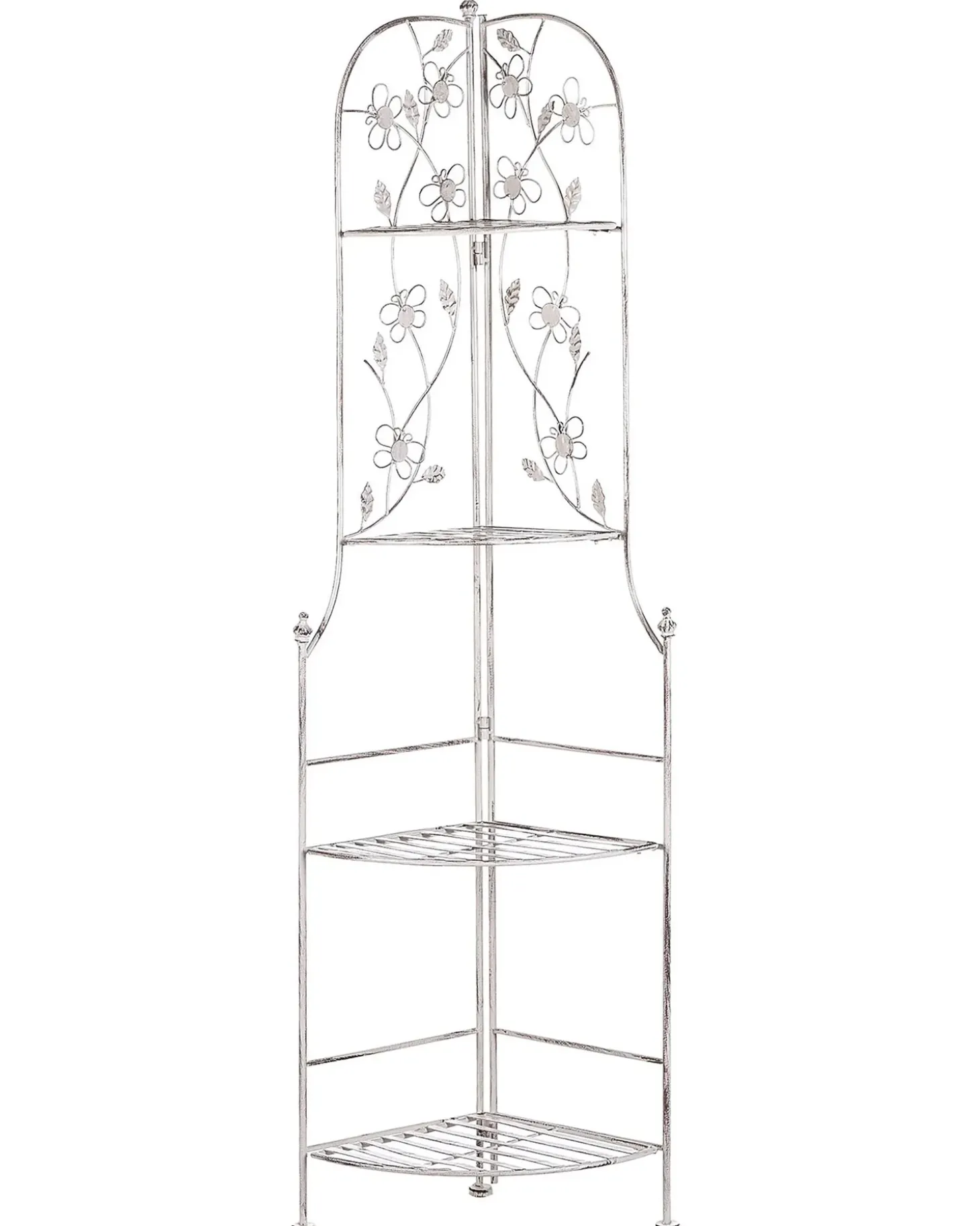 Hjørnereol BIELLA Metal 158 cm 35 cm Hvid
