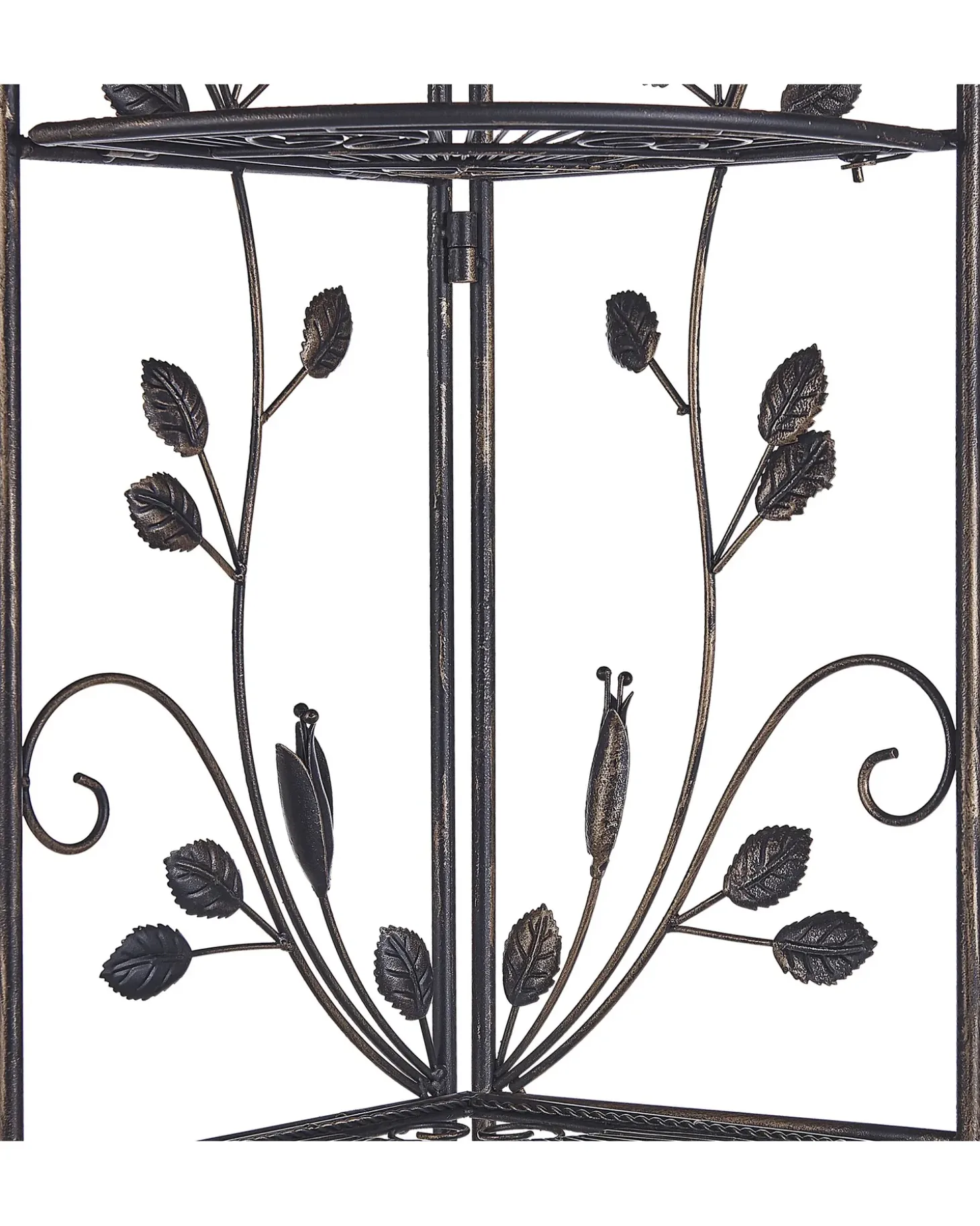 Hjørnereol SIDERNO Metal 158 cm 35 cm Sort