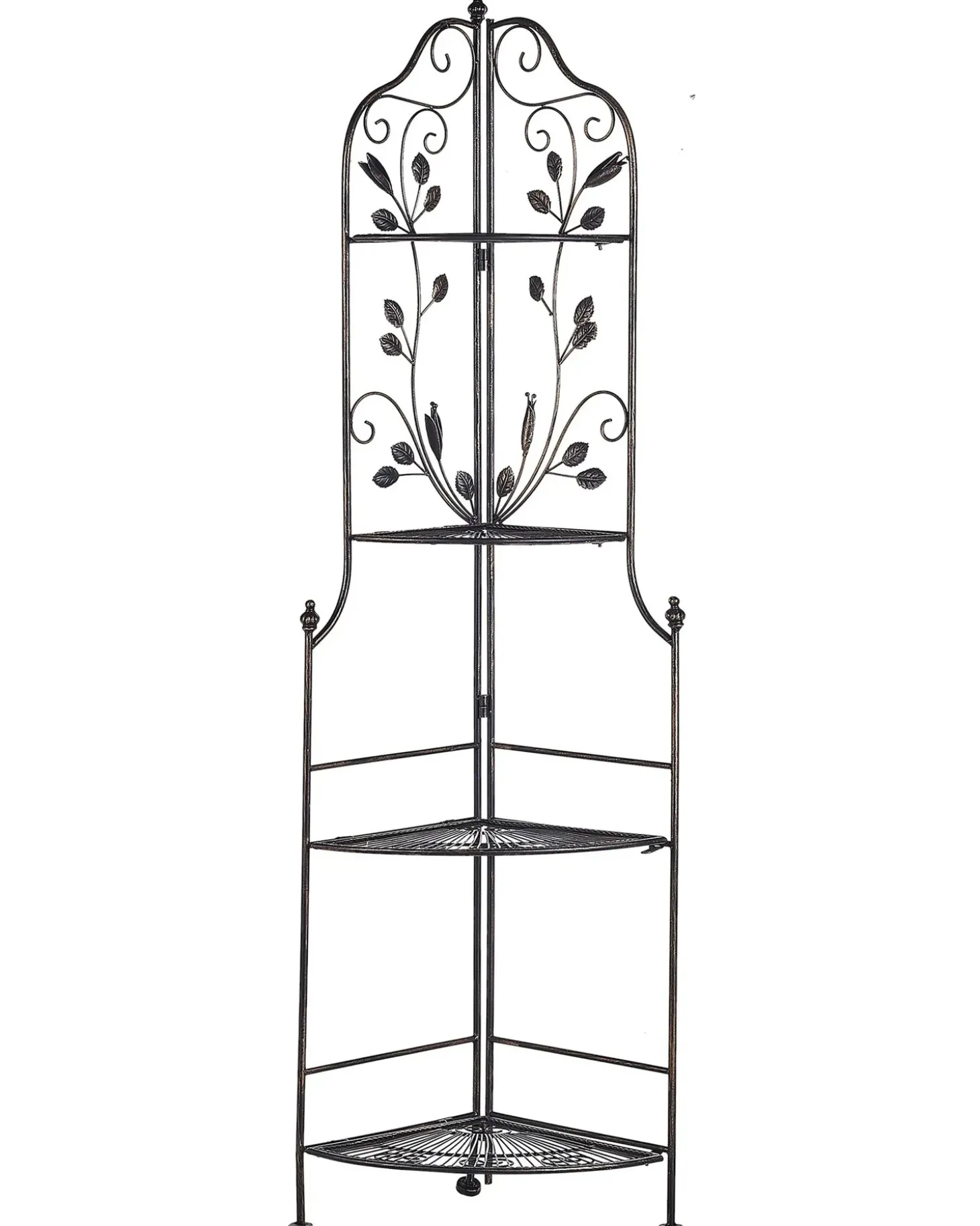 Hjørnereol SIDERNO Metal 158 cm 35 cm Sort
