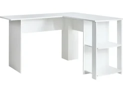 Hjørneskrivebord SNYDER Hvid 125 cm 125 cm