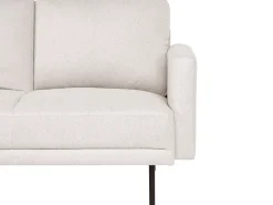Hjørnesofa 2 personers BREDA Lys Beige Højrevendt