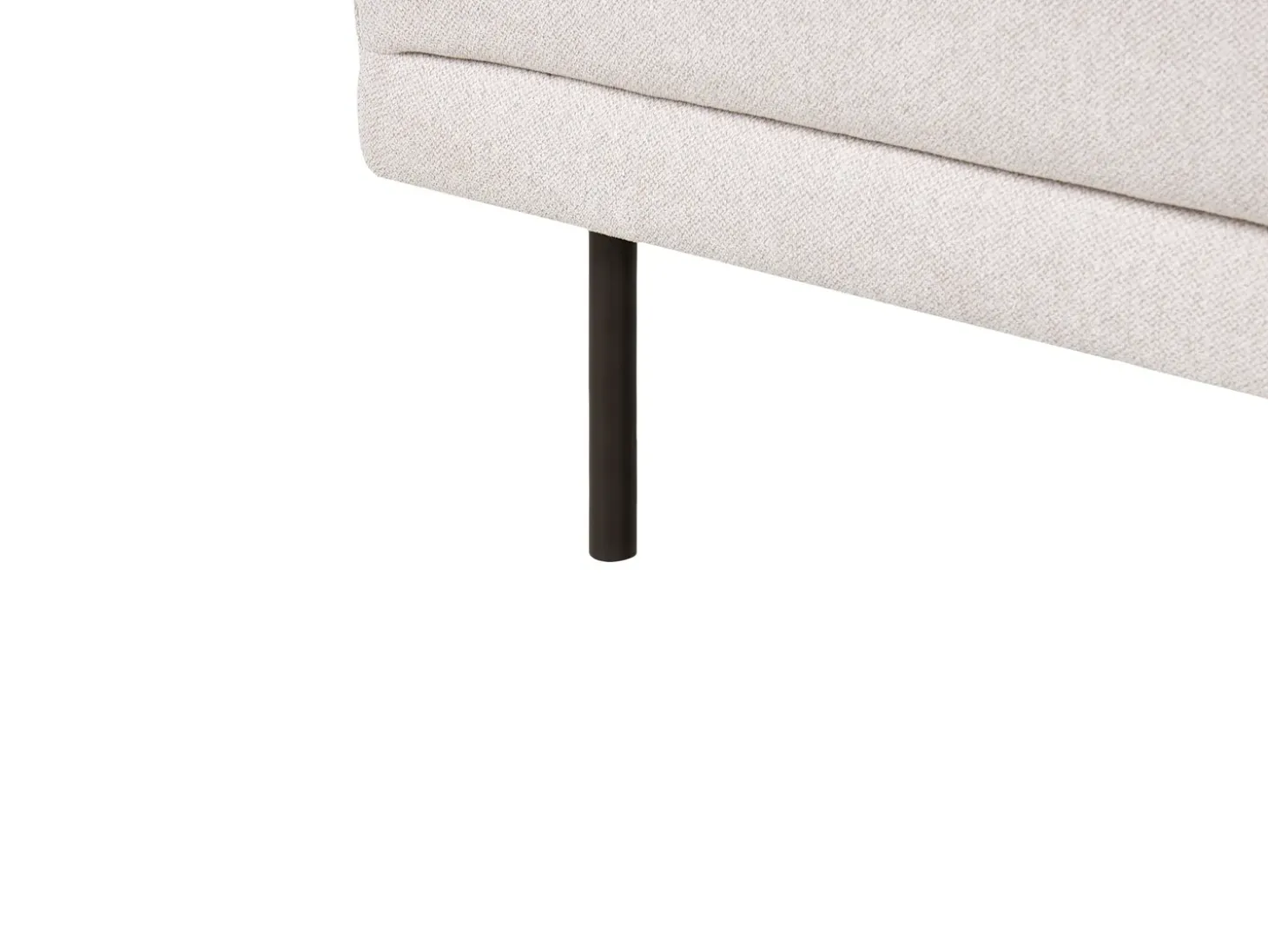 Hjørnesofa 2 personers BREDA Lys Beige Højrevendt