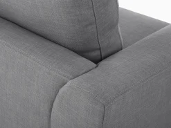 Hjørnesofa 4 personers OSLO Lysegrå Højrevendt