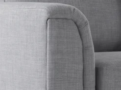 Hjørnesofa 4 personers OSLO Lysegrå Venstrevendt