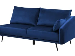Hjørnesofa 3 personers VARDE Velour Navy Blå Højrevendt