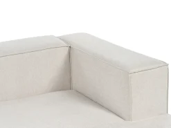 Hjørnesofa 2 personers VERNON Lys Beige Højrevendt