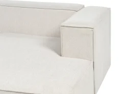 Hjørnesofa 2 personers VERNON Lys Beige Højrevendt