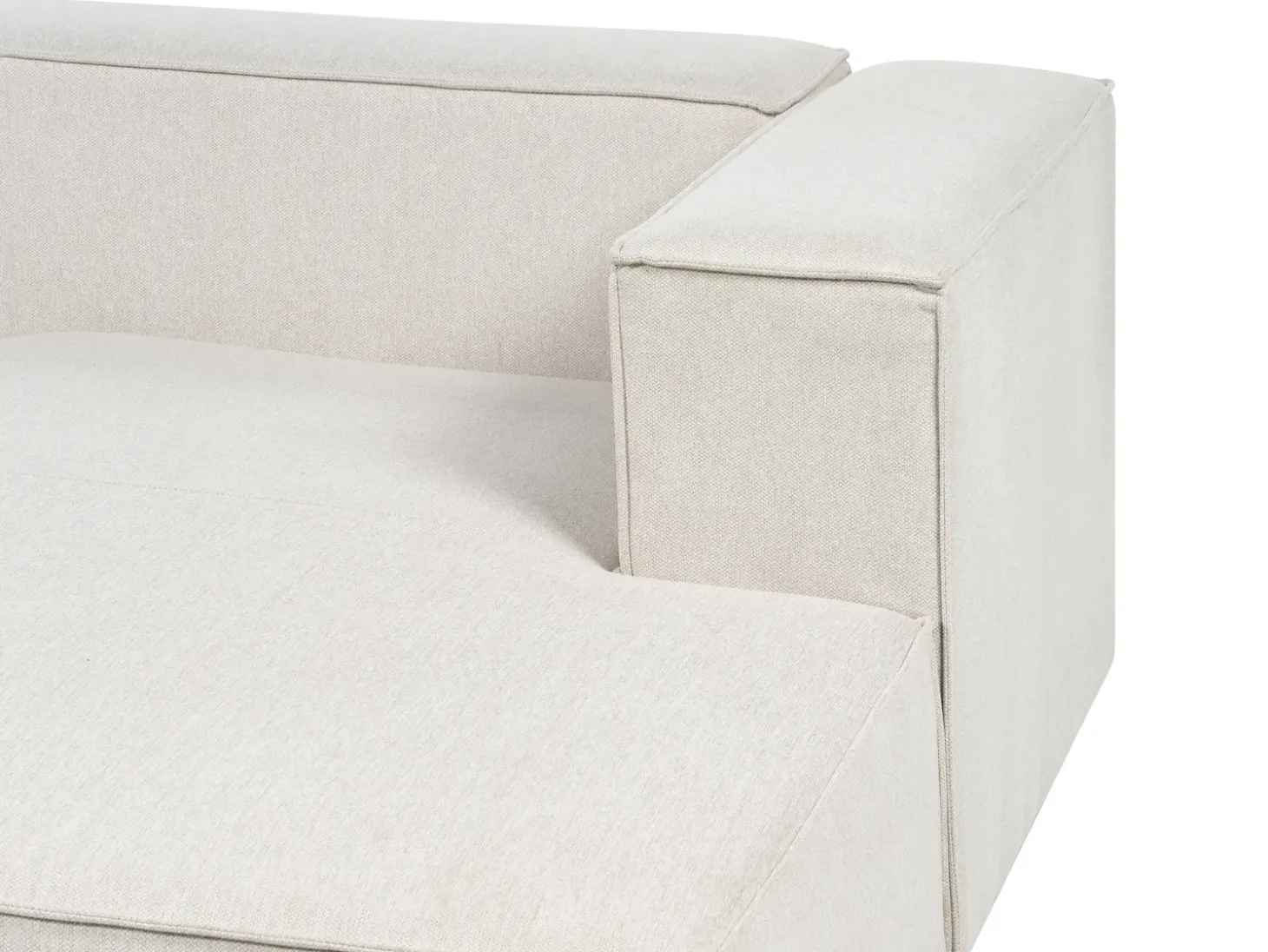 Hjørnesofa 2 personers VERNON Lys Beige Venstrevendt
