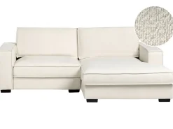 Hjørnesofa KOLDING Boucle Lys Beige Venstrevendt