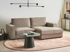 Hjørnesofa KOLDING Brungrå Venstrevendt