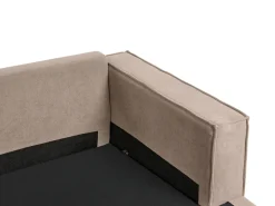 Hjørnesofa KOLDING Brungrå Venstrevendt