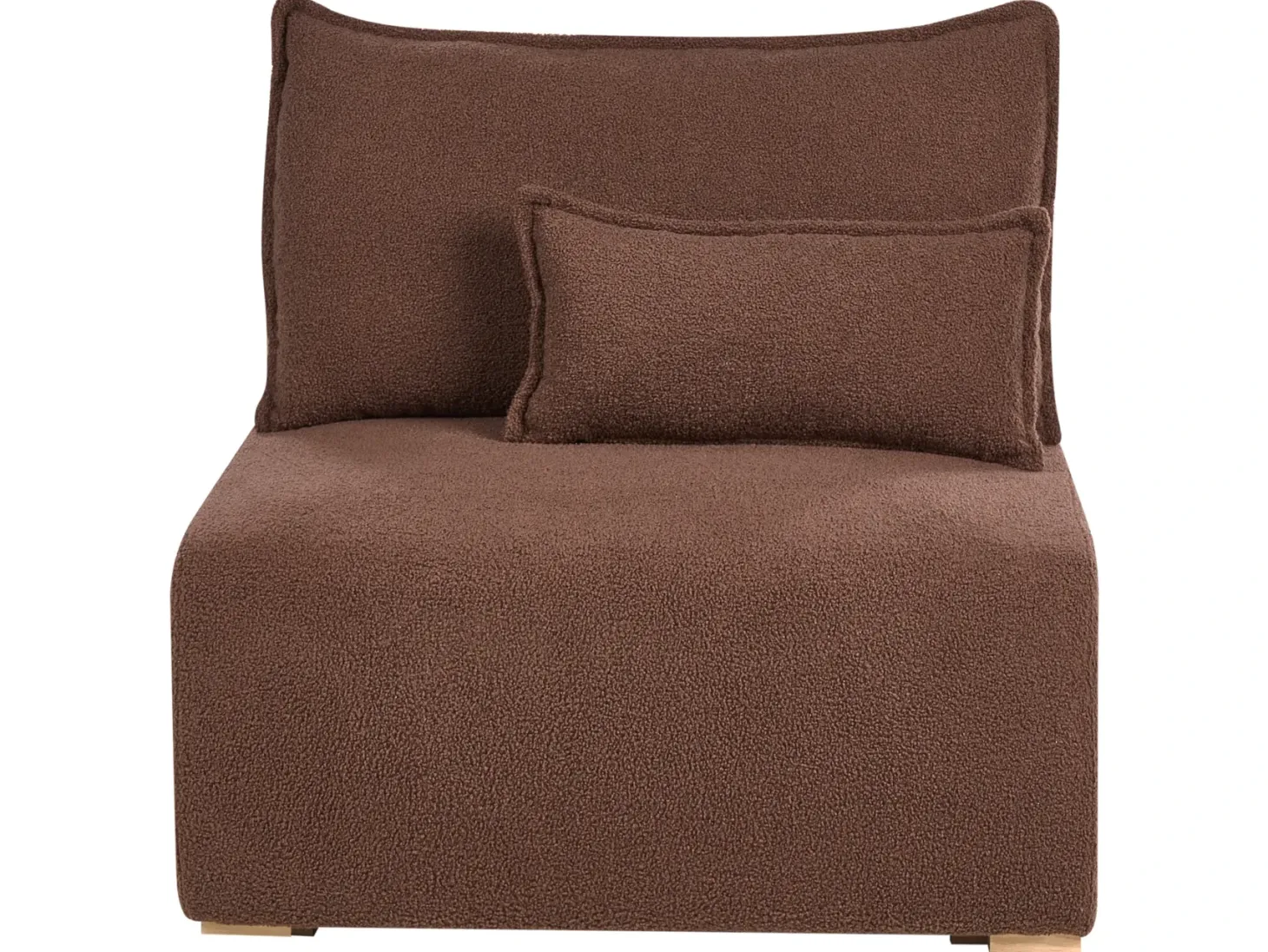 Hjørnesofa modul NERBO Boucle Brun Venstrevendt