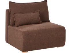 Hjørnesofa modul NERBO Boucle Brun Venstrevendt
