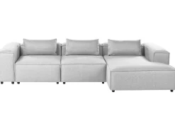Hjørnesofa modul 4 personers BRANDE Grå Venstrevendt