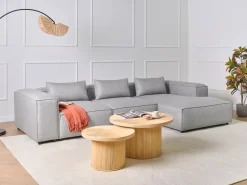 Hjørnesofa modul 4 personers BRANDE Grå Venstrevendt