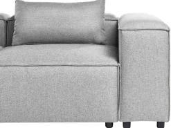 Hjørnesofa modul 4 personers BRANDE Grå Højrevendt