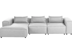Hjørnesofa modul 4 personers BRANDE Grå Højrevendt