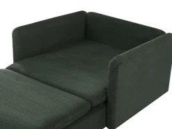 Hjørnesofa modul 3 personers EGERIS Fløjl Mørkegrøn Højrevendt