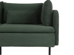 Hjørnesofa modul 3 personers EGERIS Fløjl Mørkegrøn Højrevendt