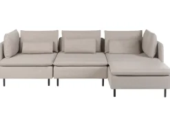 Hjørnesofa modul 3 personers EGERIS Beige Venstrevendt