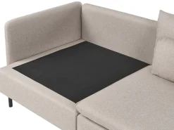 Hjørnesofa modul 3 personers EGERIS Beige Venstrevendt