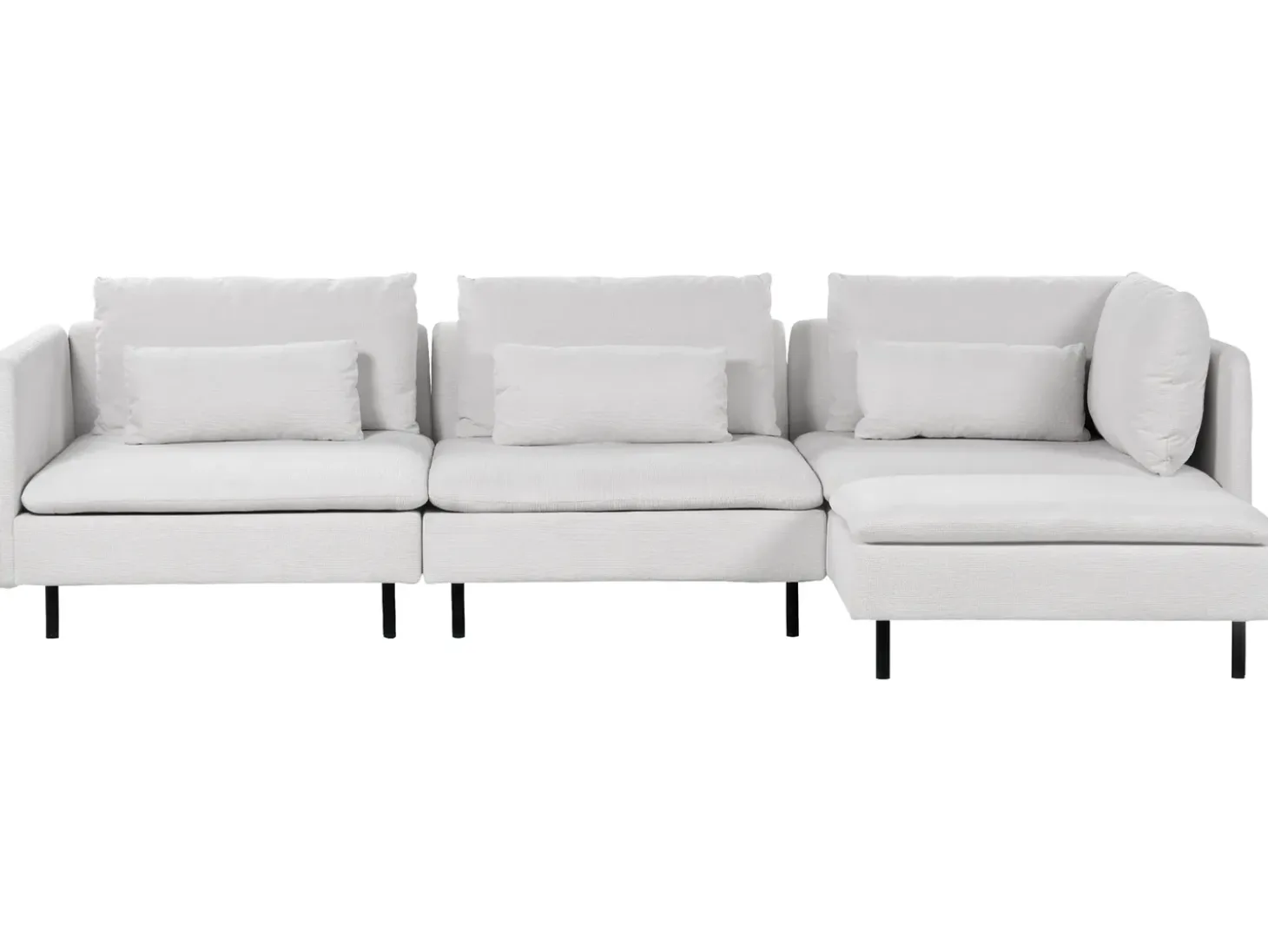 Hjørnesofa modul 3 personers EGERIS Lysegrå Venstrevendt