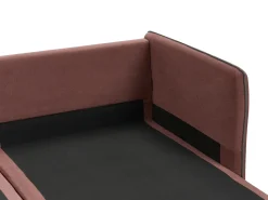 Hjørnesofa 3 personers ALTAN Bordeaux Venstrevendt