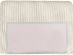 Hjørnesofa 2 personers BREDA Fløjl Beige Venstrevendt