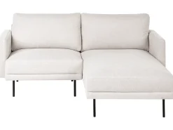 Hjørnesofa 2 personers BREDA Lys Beige Venstrevendt
