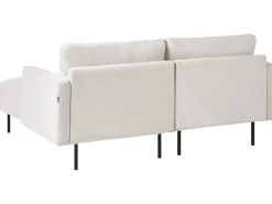 Hjørnesofa 2 personers BREDA Lys Beige Venstrevendt