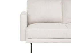 Hjørnesofa 2 personers BREDA Lys Beige Venstrevendt