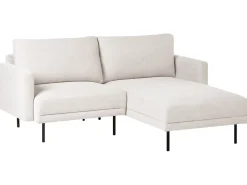 Hjørnesofa 2 personers BREDA Lys Beige Venstrevendt
