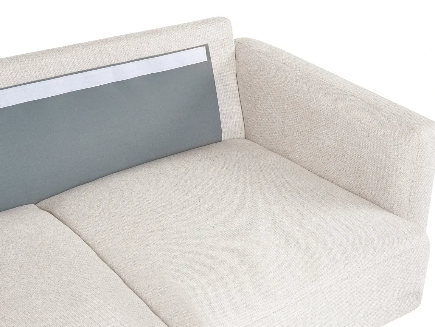 Hjørnesofa 4 personers BREDA Lys Beige Højrevendt