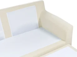 Hjørnesofa 3 personers ELVENES Lys Beige Venstrevendt