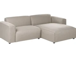 Hjørnesofa 3 personers FAABORG Beige Venstrevendt