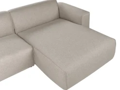 Hjørnesofa 3 personers FAABORG Beige Venstrevendt