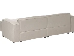 Hjørnesofa 3 personers FAABORG Beige Venstrevendt