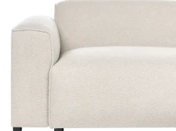 Hjørnesofa 3 personers FAABORG Boucle Beige Venstrevendt