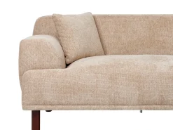 Hjørnesofa 3 personers HOLT Beige Venstrevendt