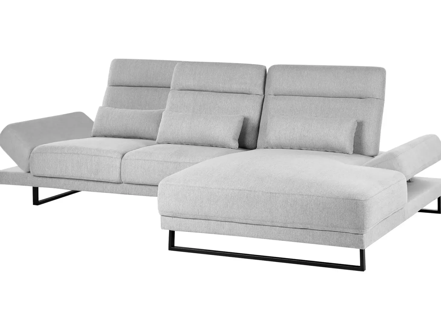 Hjørnesofa 4 personers IKAST Lysegrå Venstrevendt