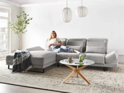 Hjørnesofa 4 personers IKAST Lysegrå Højrevendt
