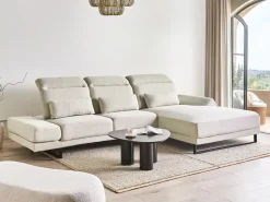 Hjørnesofa 4 personers IKAST Lys Beige Venstrevendt