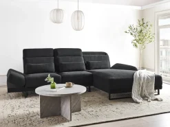 Hjørnesofa 4 personers IKAST Sort Venstrevendt
