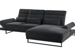 Hjørnesofa 4 personers IKAST Sort Venstrevendt