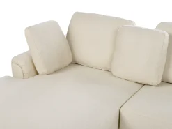 Hjørnesofa 4 personers KOHLO Lys Beige Højrevendt
