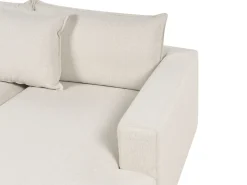 Hjørnesofa 5 personers LILVIKEN Lys Beige