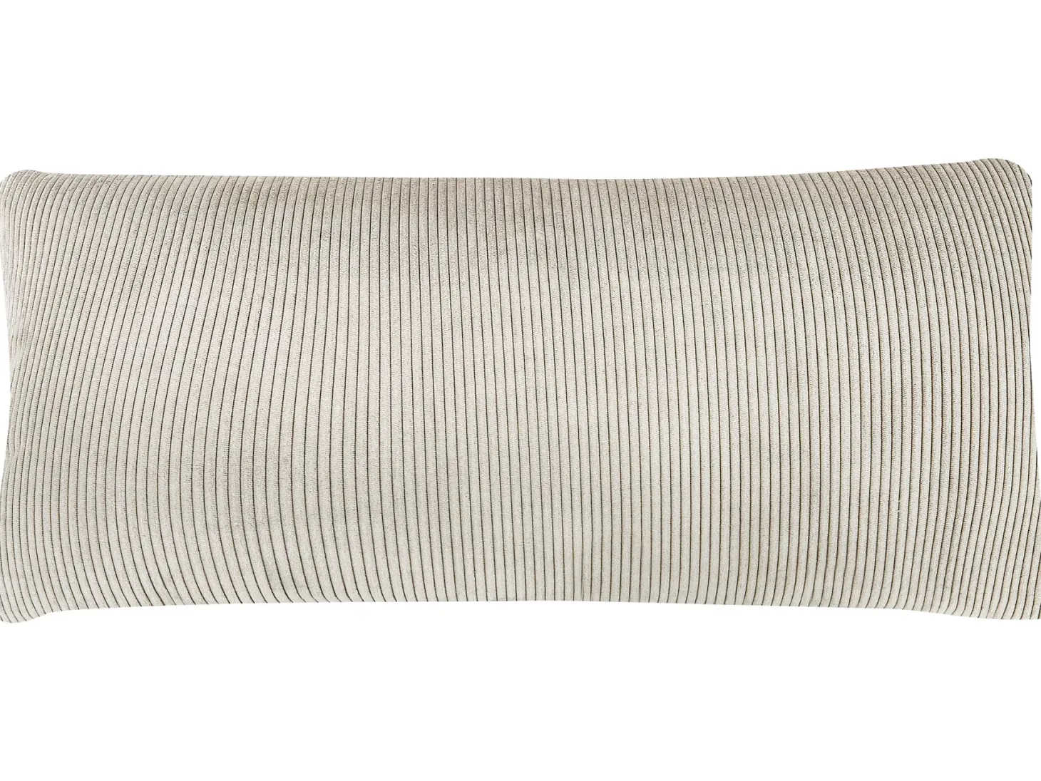 Hjørnesofa 4 personers LUNNER Fløjl Beige Venstrevendt